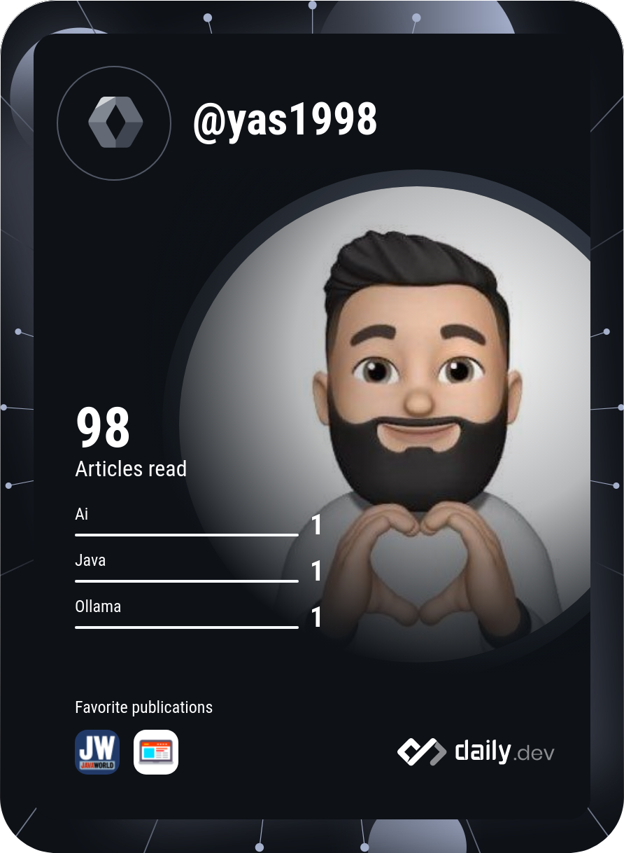 Yasar Nazzarian's Dev  Card