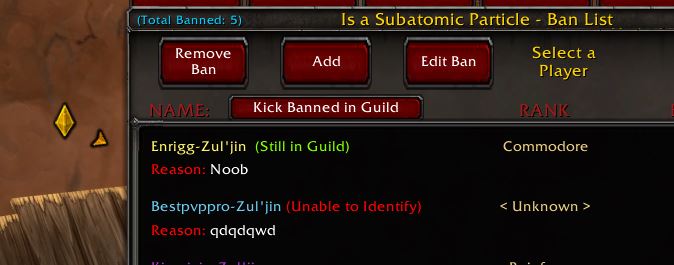 Easily mass kick banned players still in guild now