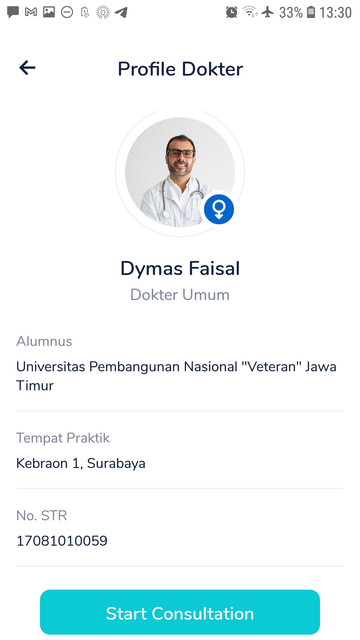 View Doctor Profile Screen