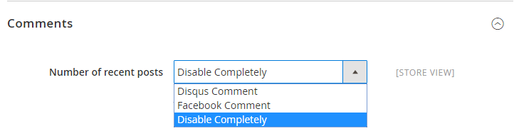 configure comment