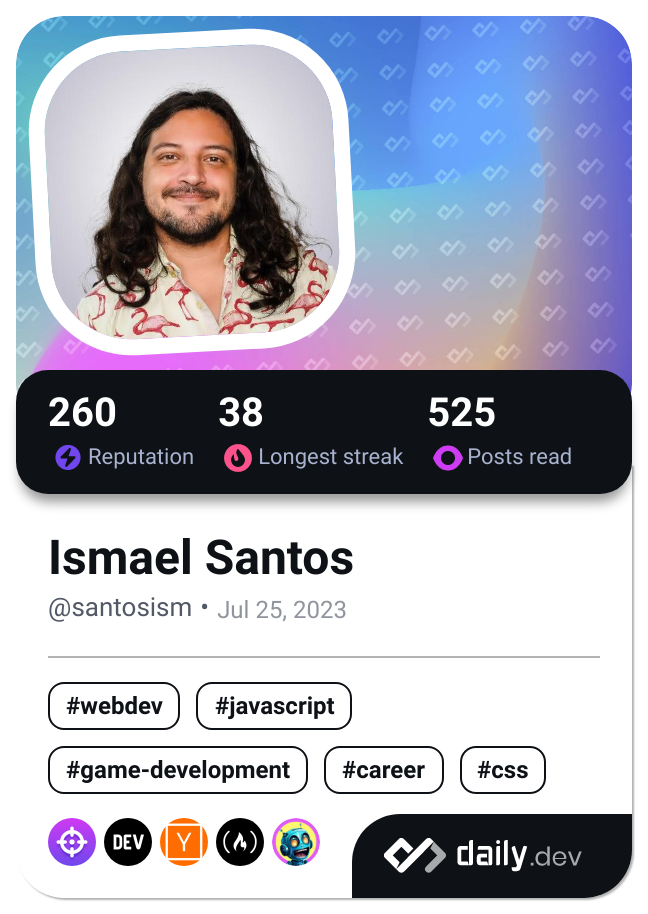 Ismael Santos's Dev Card