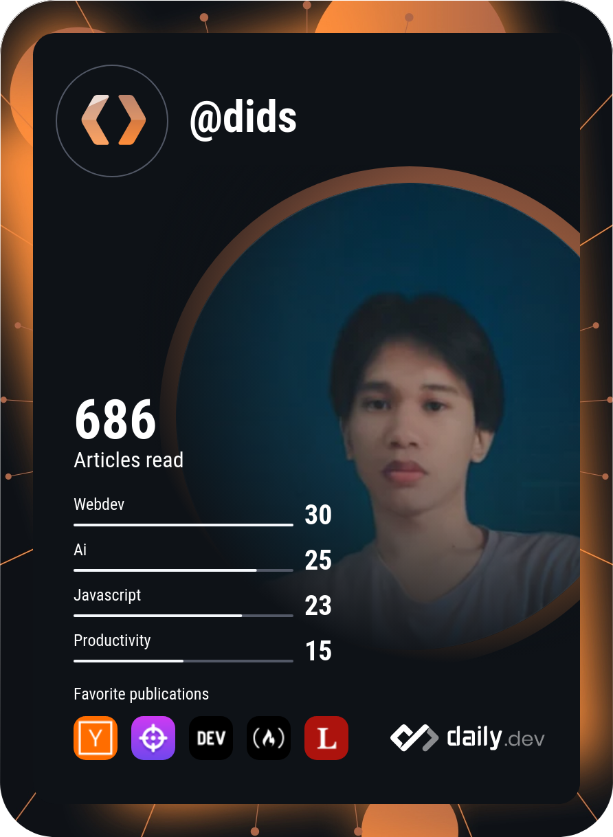 Dids Irwyn Reyes's Dev Card