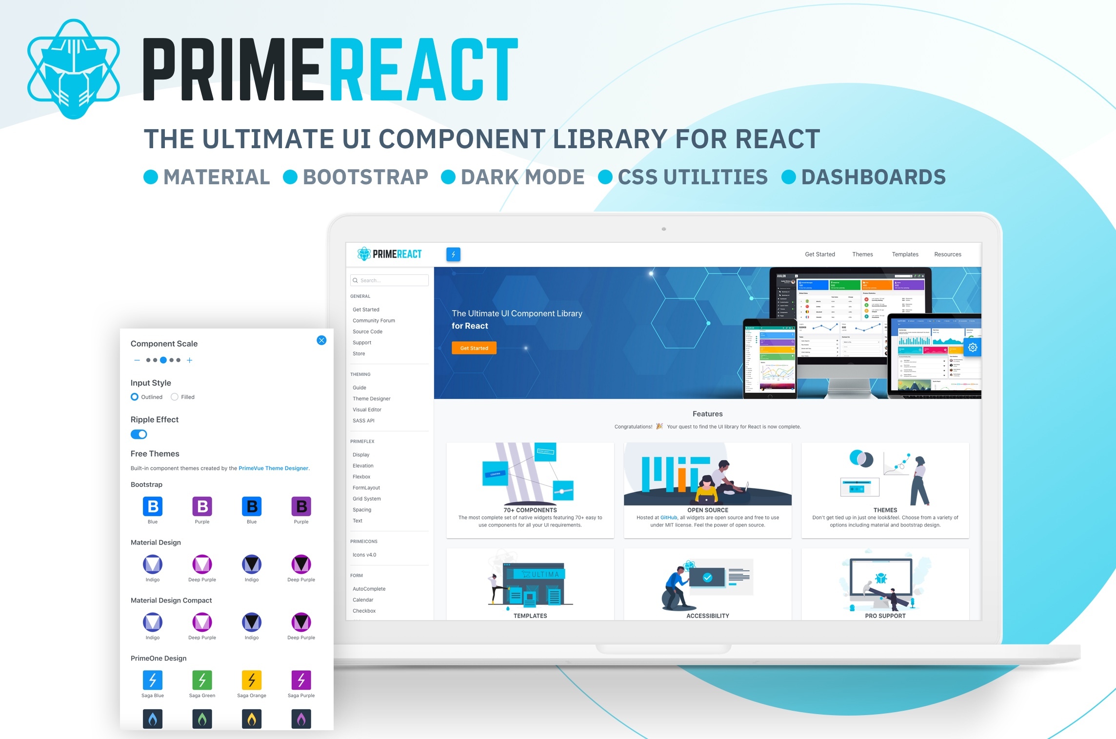 PrimeReact Hero