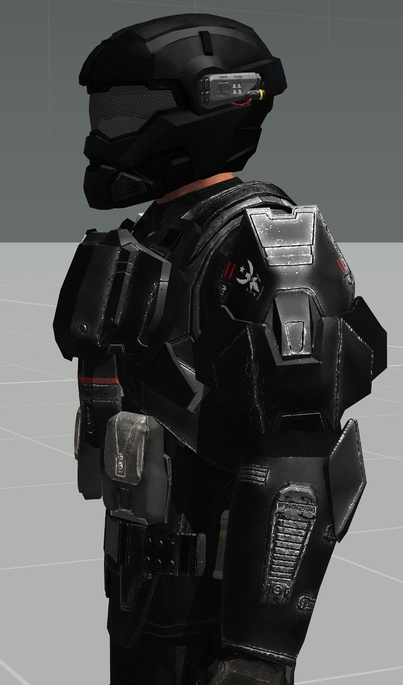 Standard Helmet + Upper Body Side