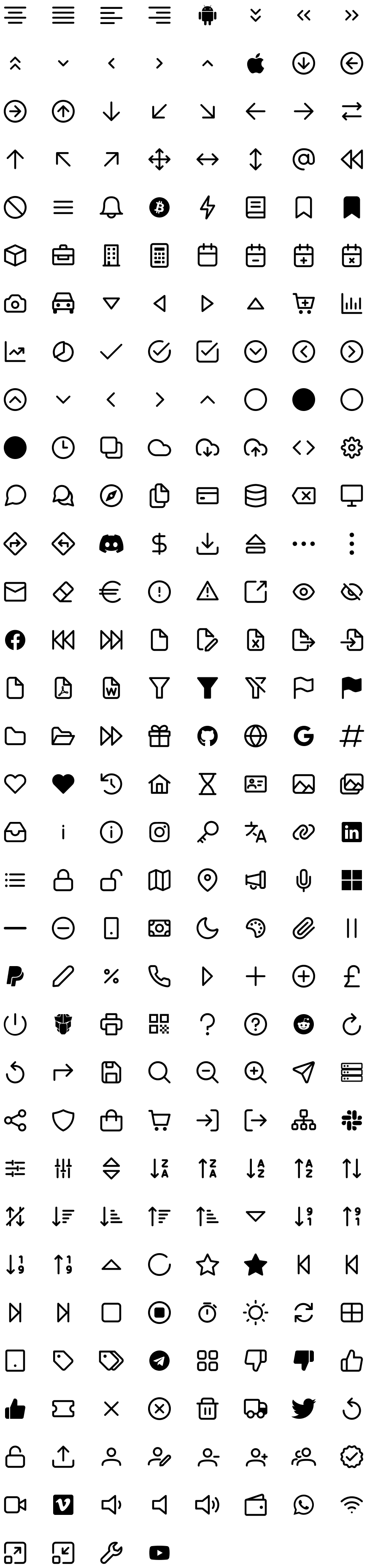 Icons Preview