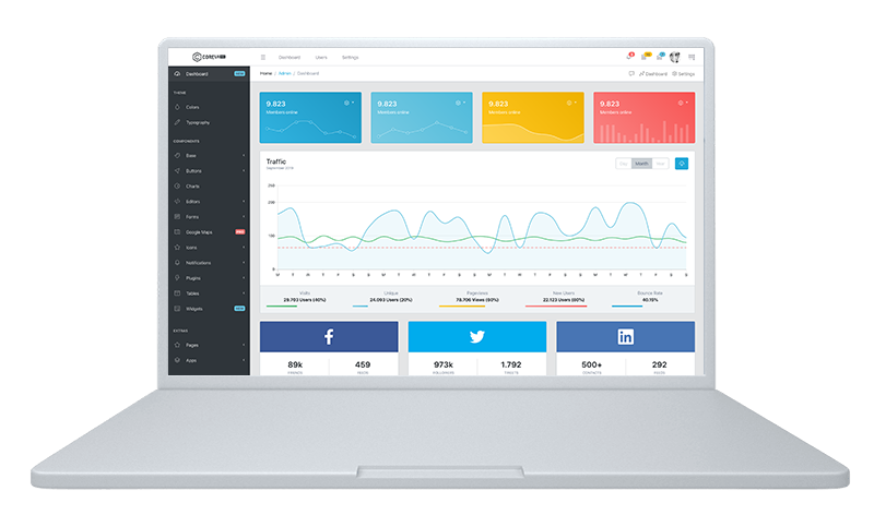 CoreUI Pro Bootstrap Admin Template