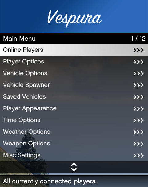 Main Menu