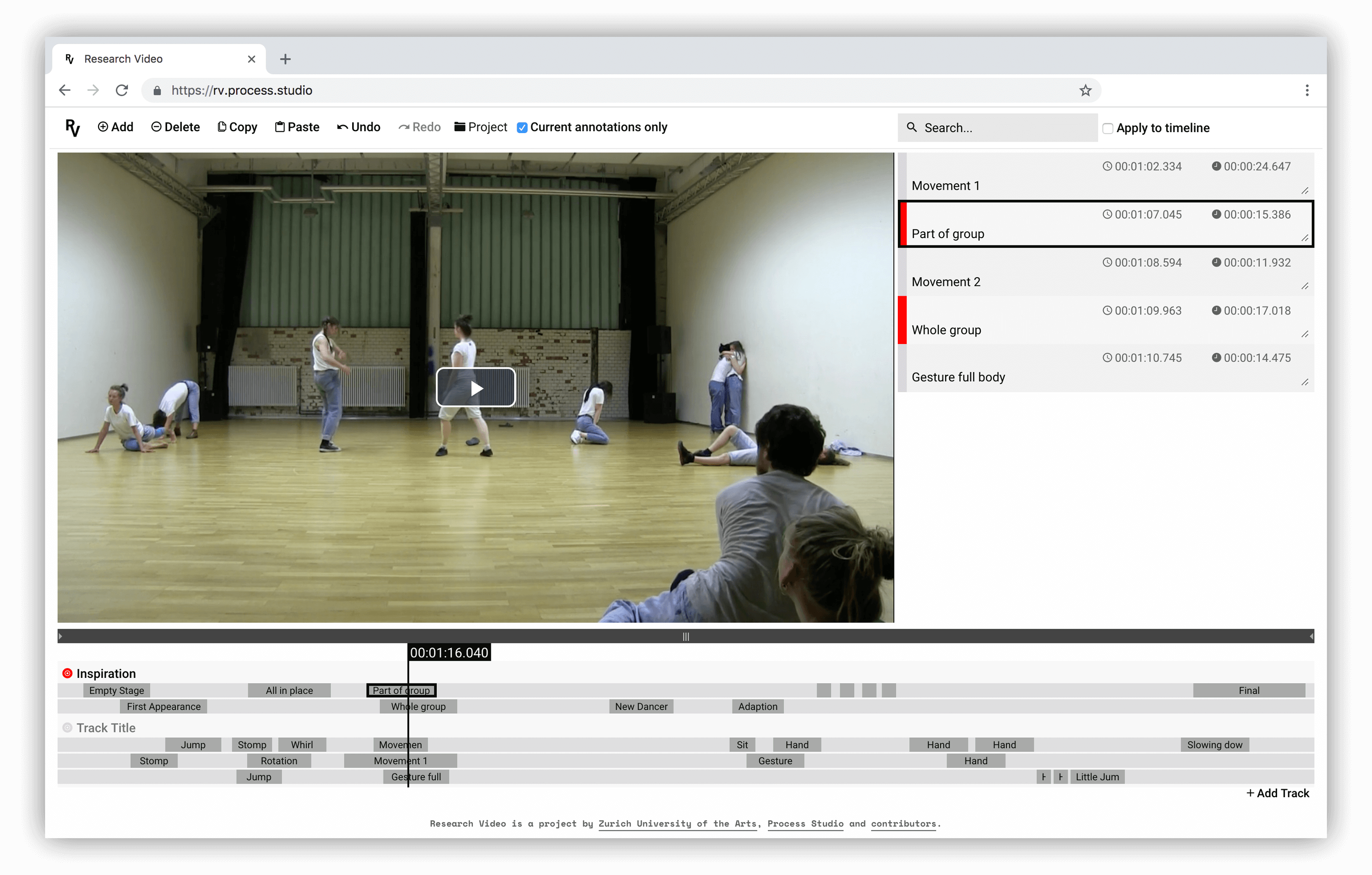 Research Video running in Google Chrome