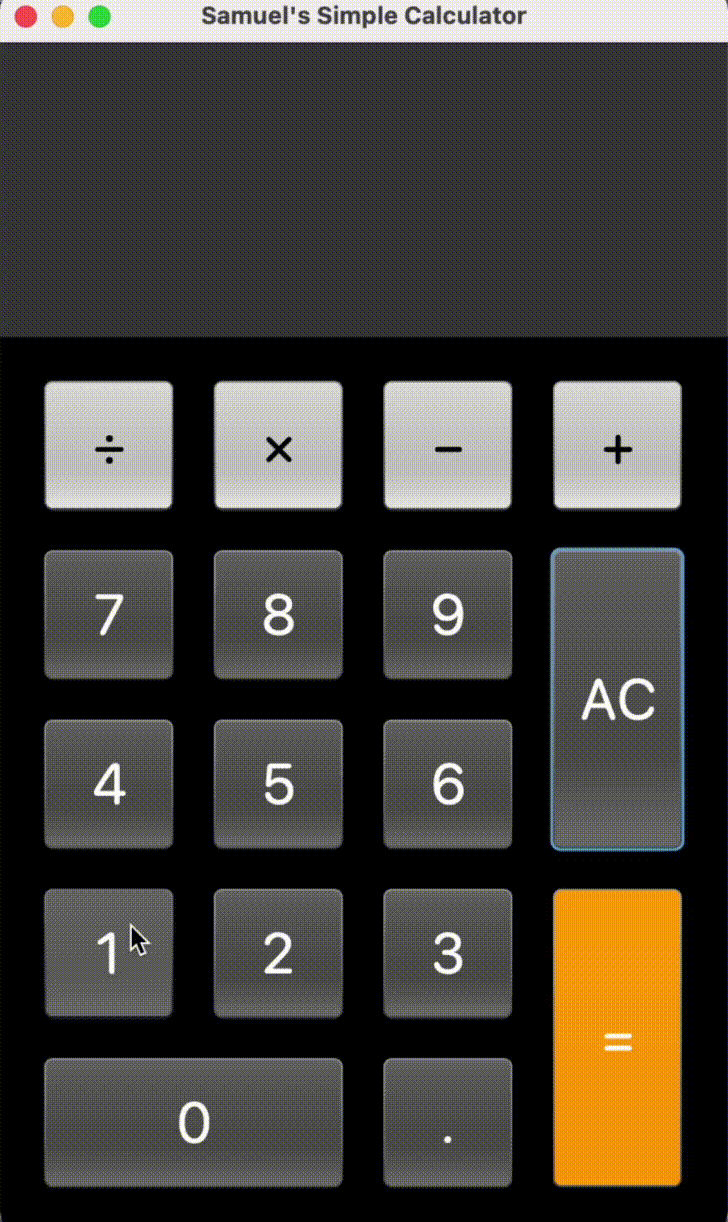 GIF of Calculator