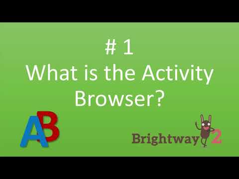 What is the Activity Browser video