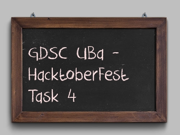 task 4 hacktoberfest