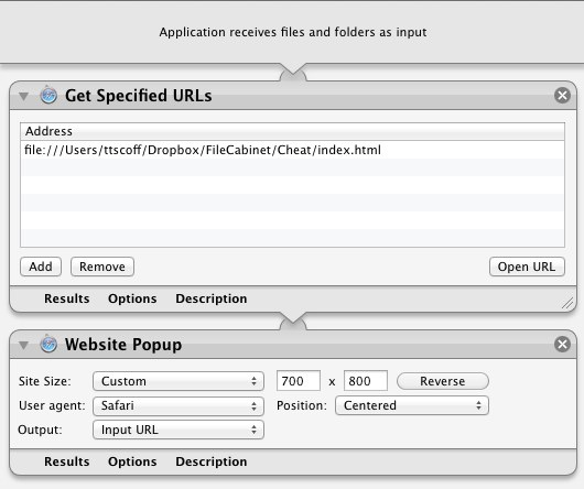 Cheaters Automator Application setup