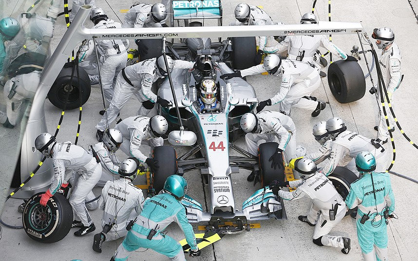 formula 1 pit stop