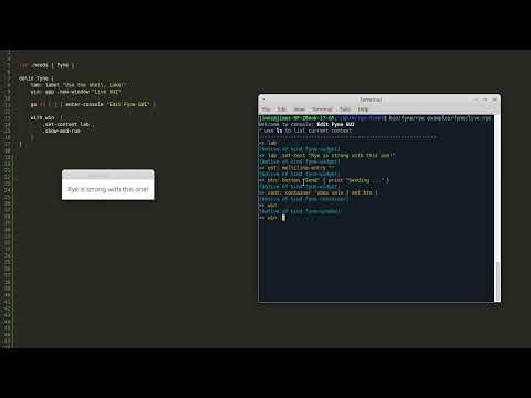 Live GUI over console demo