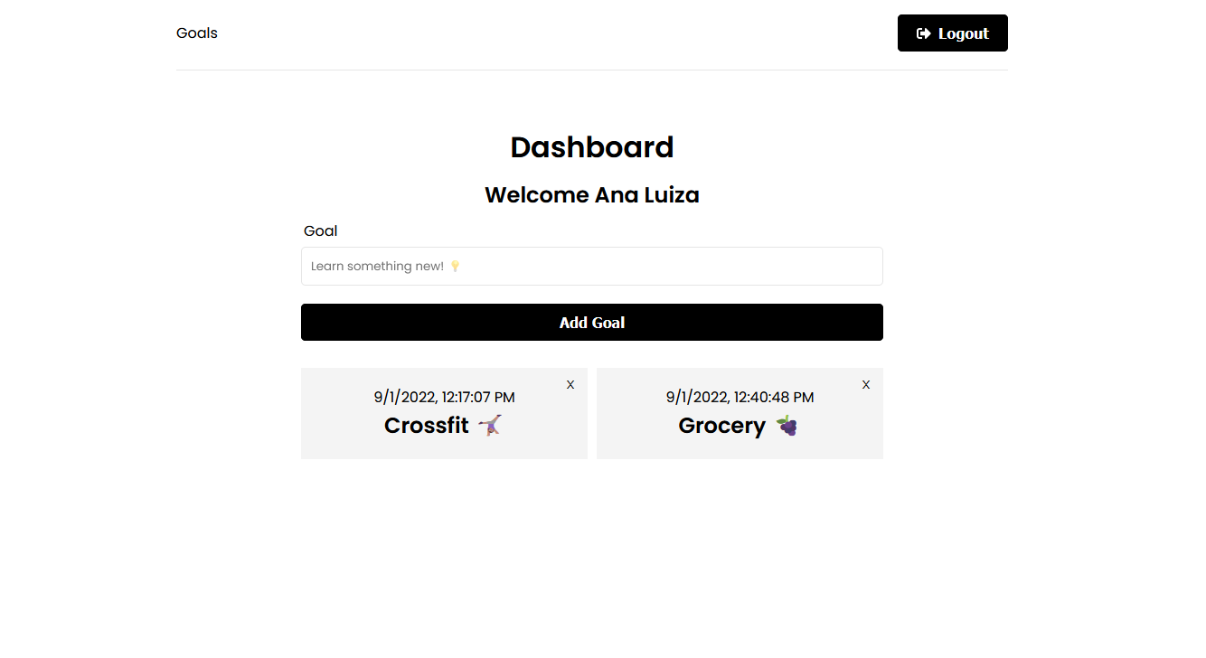 App dashboard image