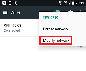 Modify Network