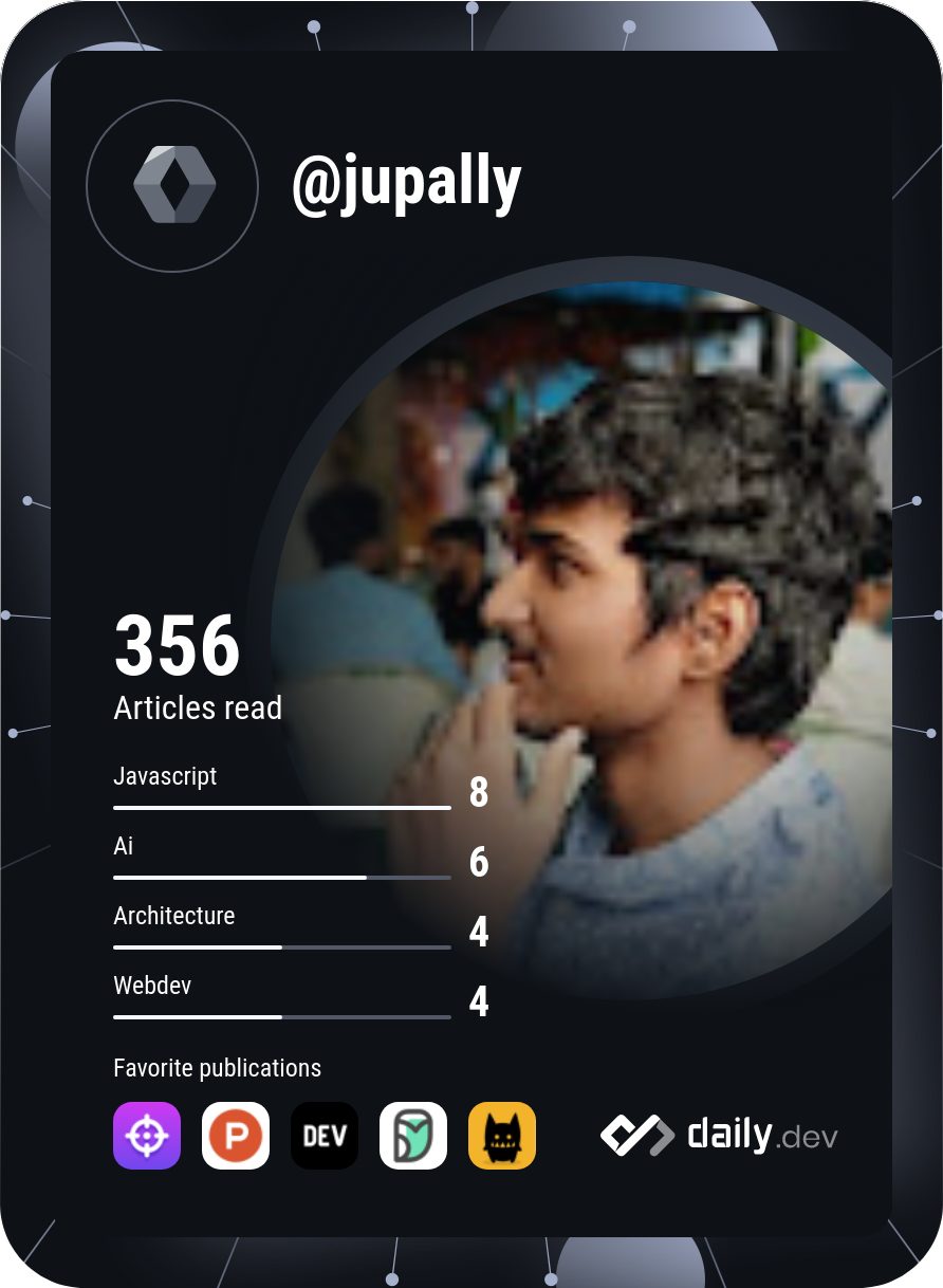 JUPALLY's Dev Card