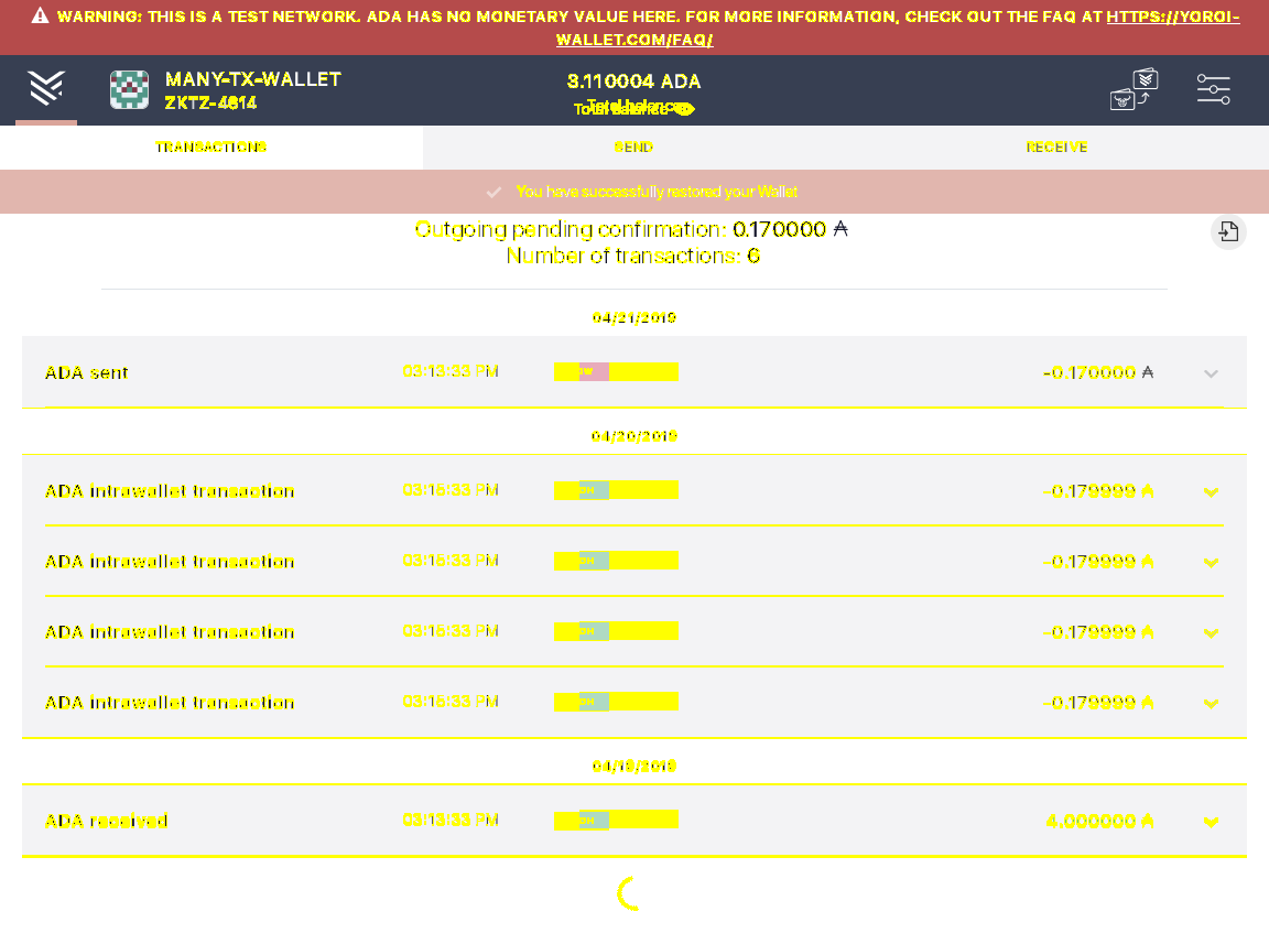 Open the tx history of a complex wallet IT103/5_41-I should see transactions.png