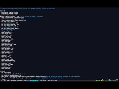 Ceph-ansible bare metal demo