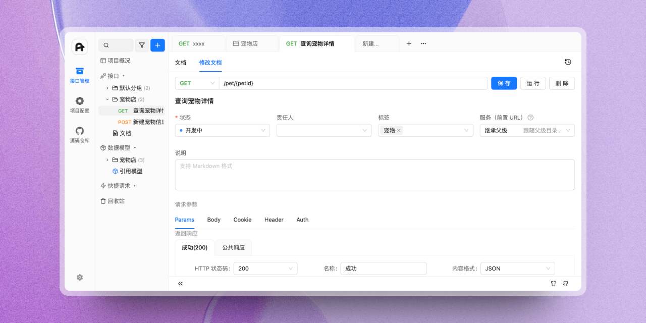 Apifox UI 界面展示