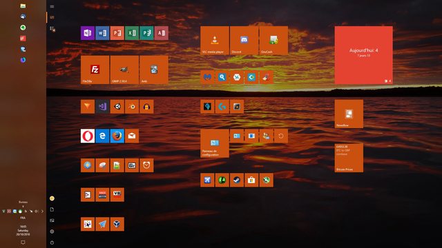 Get access to the taskbar when opening the Start Menu