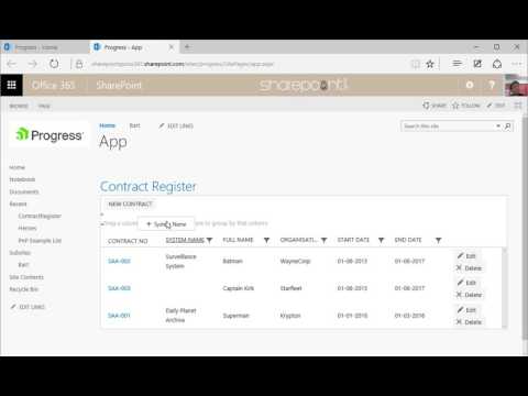 Contract Register YouTube