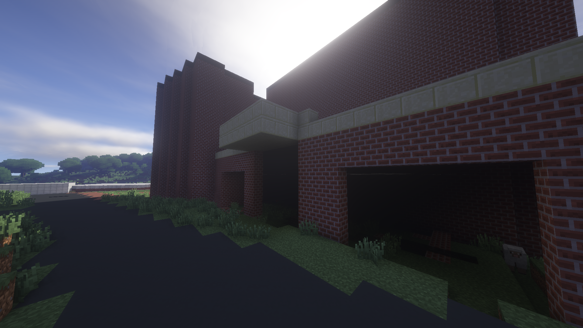 Staunton Stonewall Jackson Hotel entrance in Minecraft