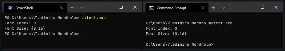 resize in terminal