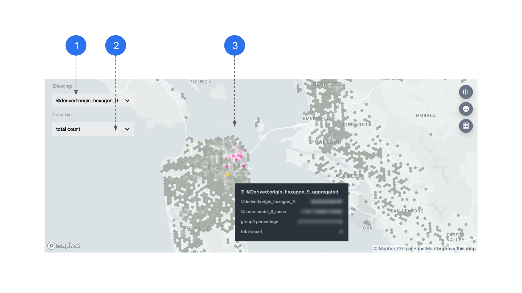 geo feature view hex id