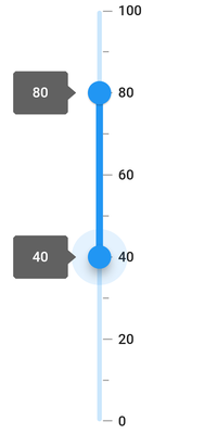 vertical range slider