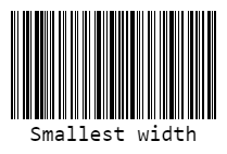 Smallest width