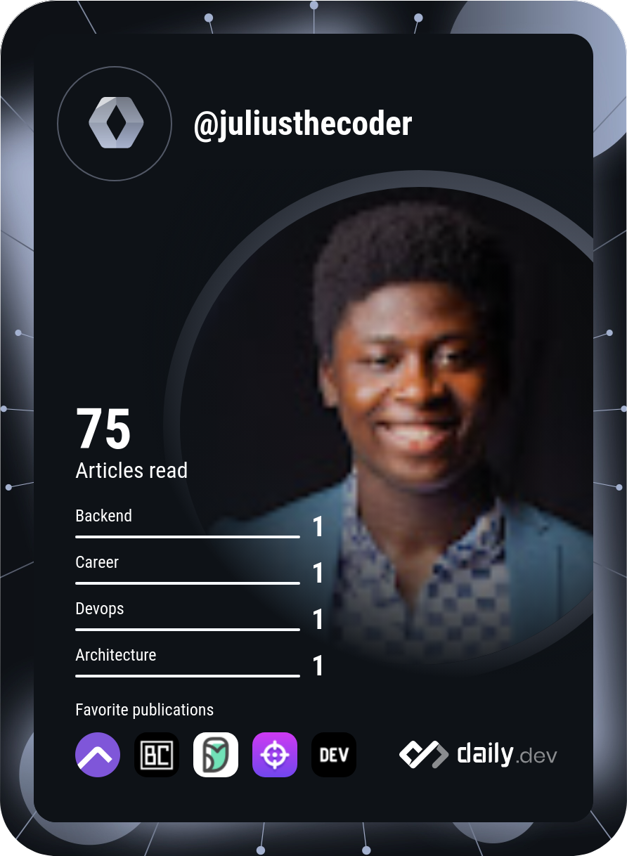 Julius Boakye's Dev Card