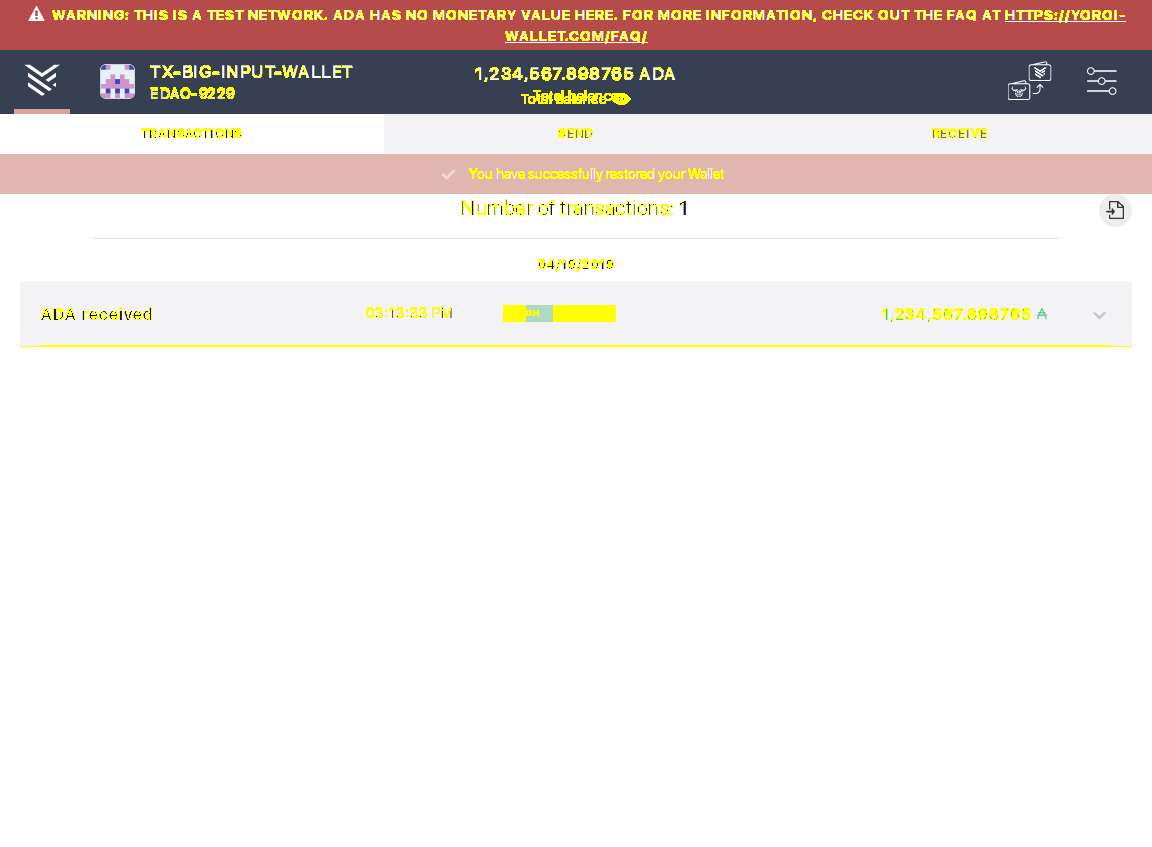 Open the tx history of a wallet with a big input tx IT104/5_48-I should see transactions.png