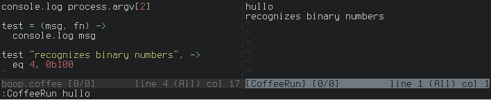 CoffeeRun Output