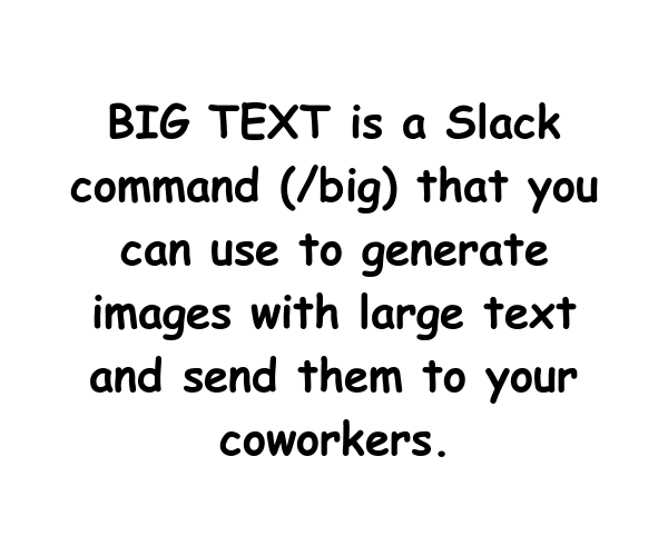 big text example