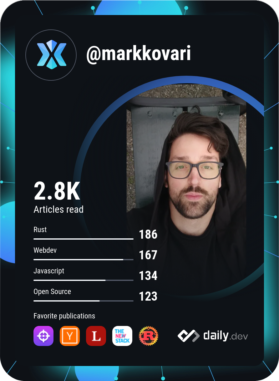 Márk Kővári's Dev Card