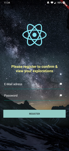 Register Screen