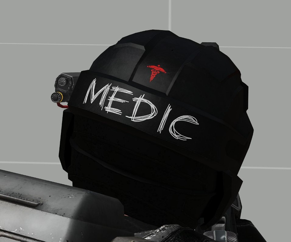 Medic Helmet Back