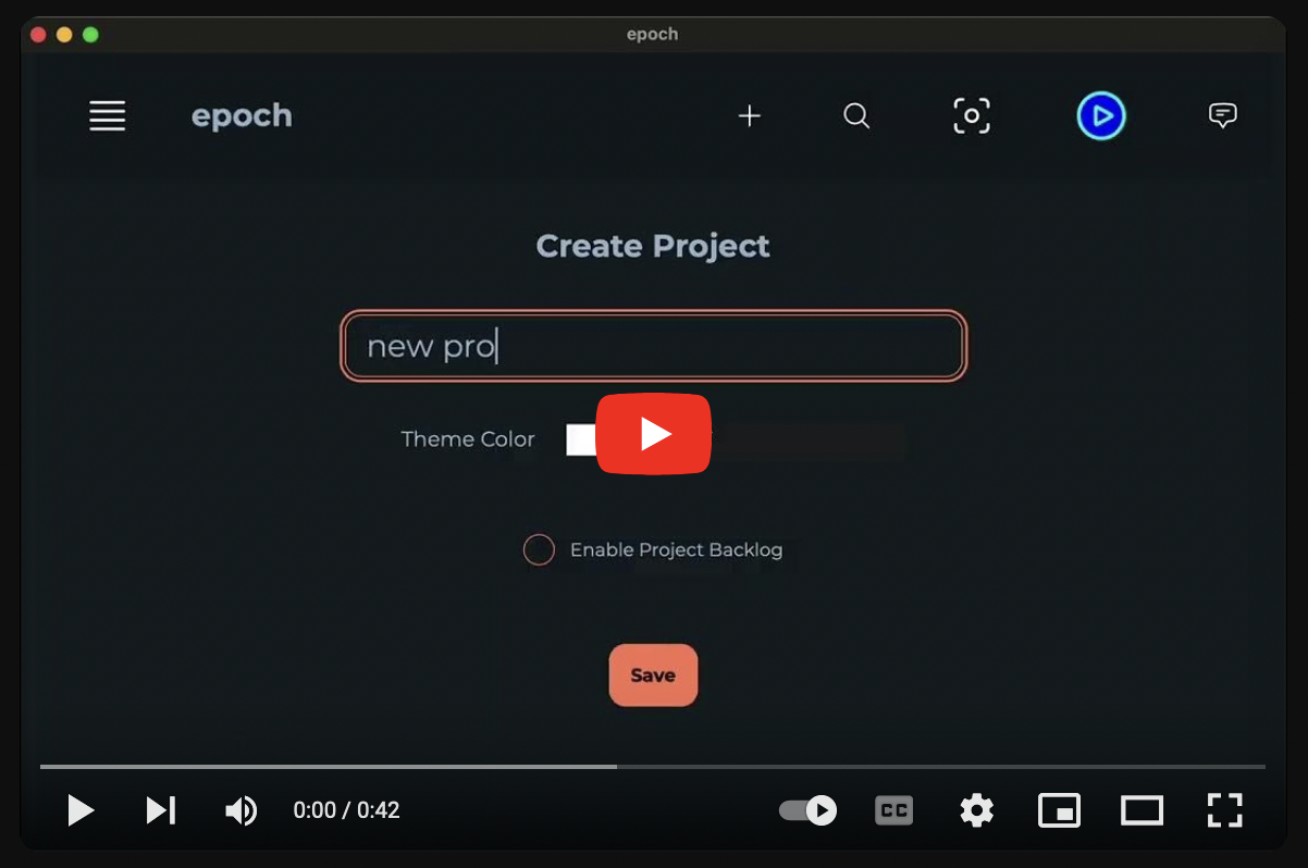 epoch Video Demo