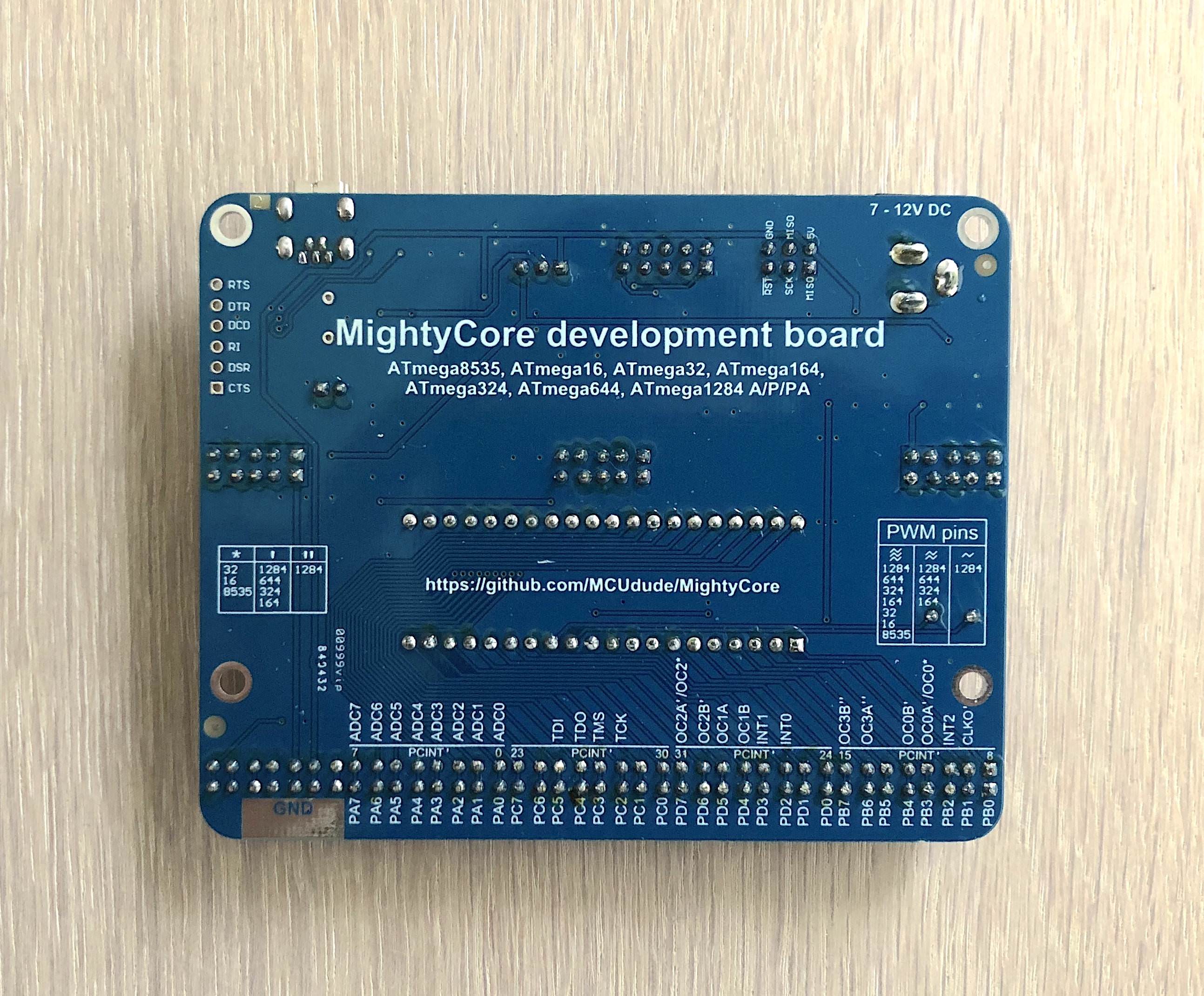 Development board back