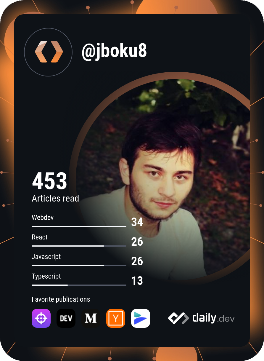 Jano Bokuchava's Dev Card