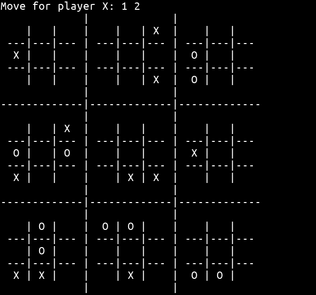 Early stages of a 3x3x2 game