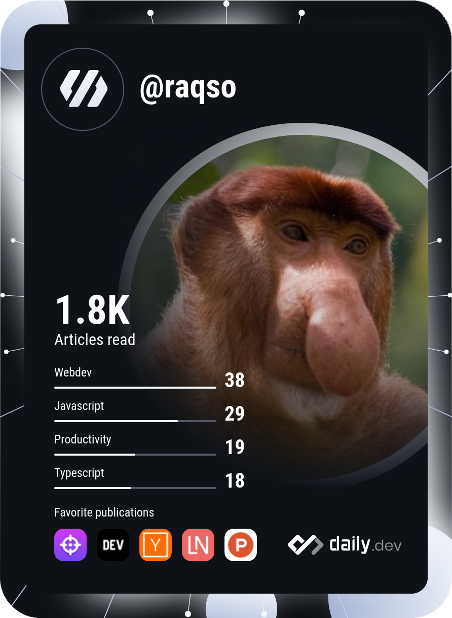 Adam's Dev Card