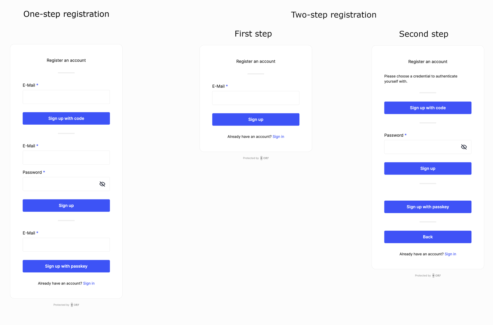 Two-Step Registration