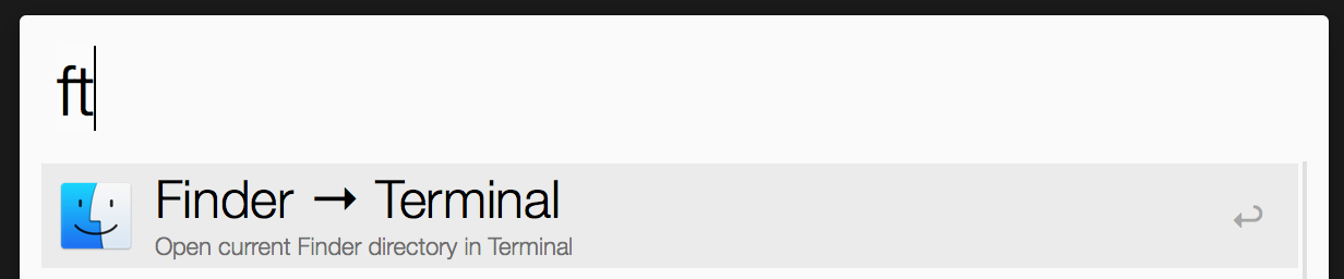 Finder → Terminal