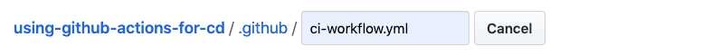 screenshot of file title as `.github/ci-workflow.yml