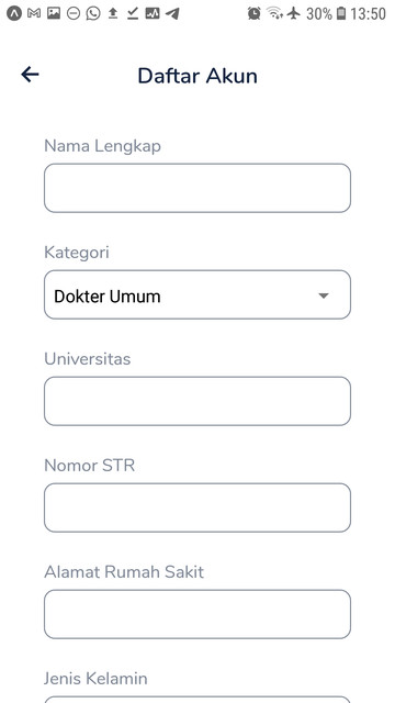 Sign Up Screen (Doctor)