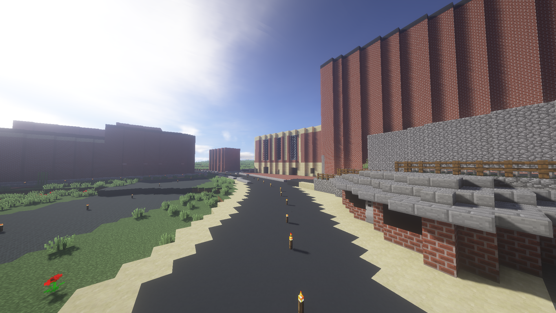 Staunton Stonewall Jackson Hotel & parking garage in Minecraft