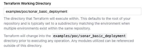 Terraform Working Directory