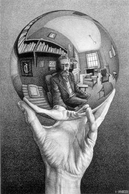 Escher Hand with Reflecting Sphere